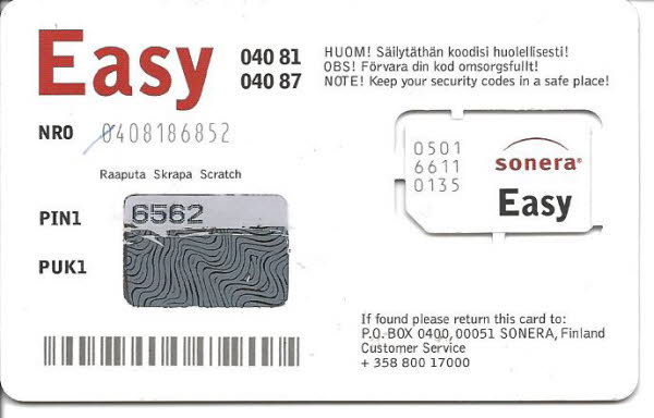 Finnland: Sonera Easy