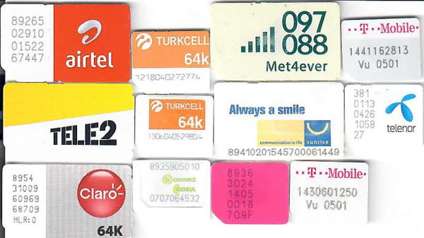 Diverse Mini-und Micro-SIM-Karten