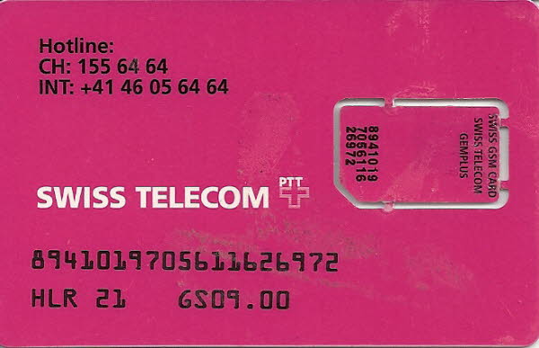Schweiz: SwissTelecom, heute Swisscom